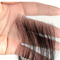 Thumbnail for 2pcs HD Lace Baby Hair Pieces Long Wavy Instant Swiss Lace Fluff Baby Hair Reusable Virgin Human Hair Invisible Edge Stripes Hairline for Women Natural Black - Elevate Styles