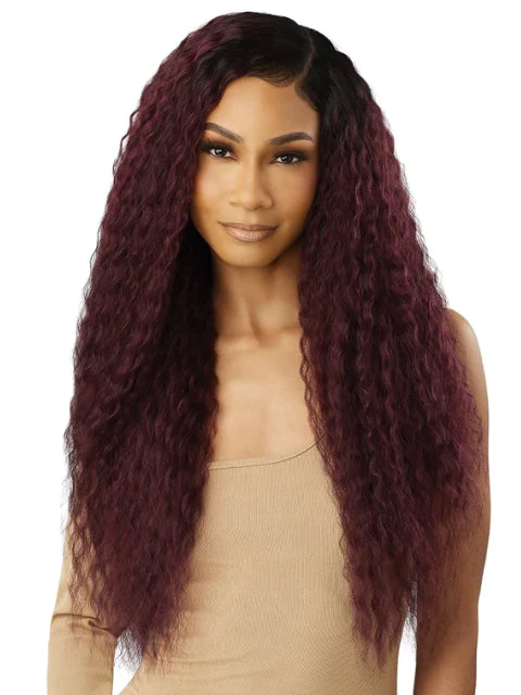 Outre Premium Human Hair Weave Blend - Natural French 18" 20" 22" + 4x4 HD Hand-Tied Lace Closure - Elevate Styles