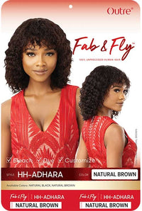 Thumbnail for Outre Fab&Fly™ 100% Unprocessed Human Hair Full Cap Wig HH - Adhara - Elevate Styles