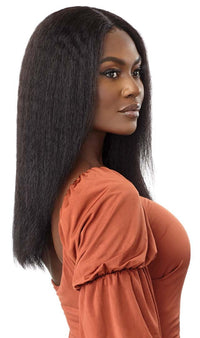 Thumbnail for Outre MyTresses Gold Label 100% Unprocessed Blowout Collection HH Lace Front Wig Kinky Straight 20