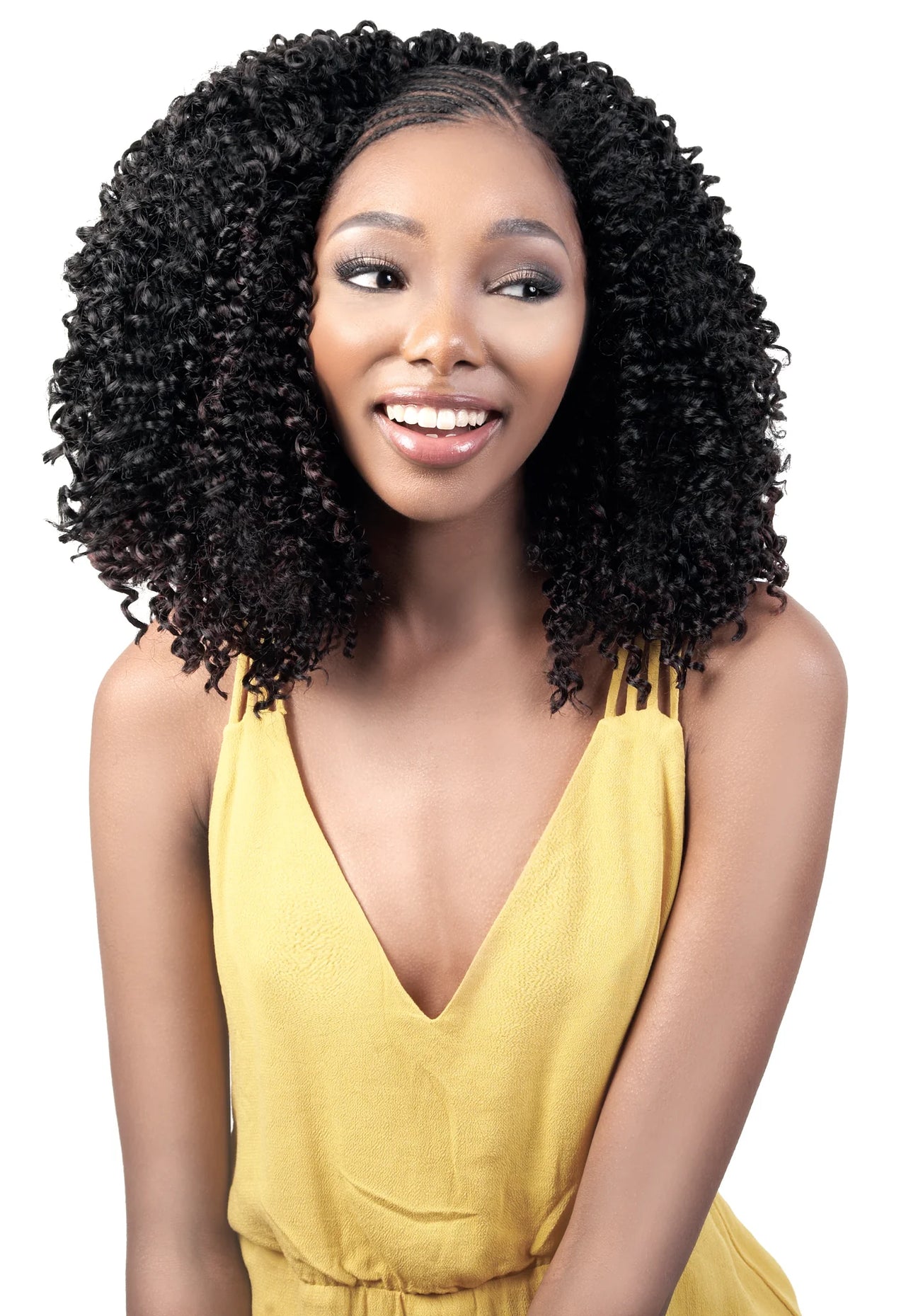 Beshe Synthetic 3X Pre-Looped Jerry Curl Crochet Braid 10" CJC.3X10