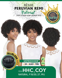 Thumbnail for Beshe Peruvian Remi 100% Virgin Human Hair Wig HHC.COY - Elevate Styles