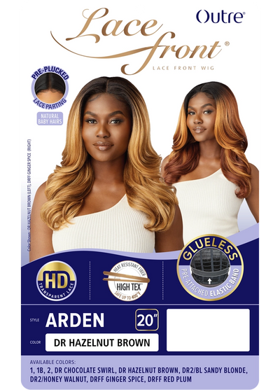 Outre Synthetic Glueless HD Transparent Lace Front Wig Arden - Elevate Styles
