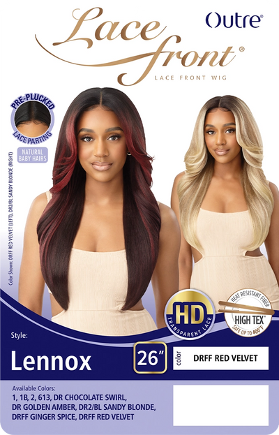 Outre Synthetic Glueless HD Transparent Lace Front Wig Lennox - Elevate Styles
