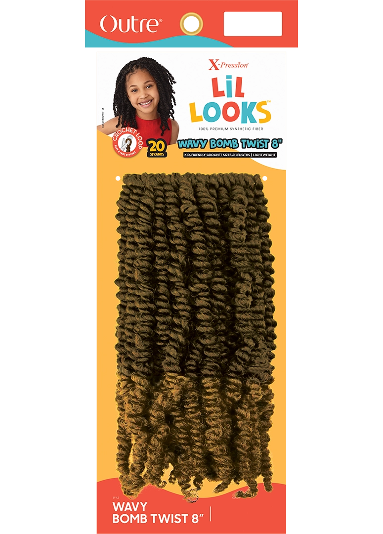 Outre Synthetic X-Pression Lil Looks Wavy Bomb Twist 8" - Elevate Styles