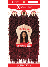 Thumbnail for Outre X-Pression Twisted-Up Twisted Out Wavy Bomb Twist 14