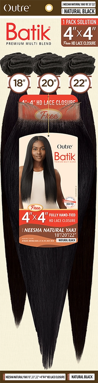 Thumbnail for Outre Batik Premium Multi Blend Weave Bundle - Neesha Natural Yaki 18