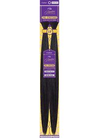 Thumbnail for Outre Purple Pack Human Hair Blended Pre-Stretched Straight Bulk 18
