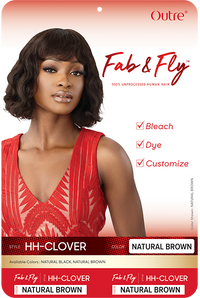Thumbnail for Outre Fab&Fly™ 100% Human Hair Full Cap Wig Clover - Elevate Styles