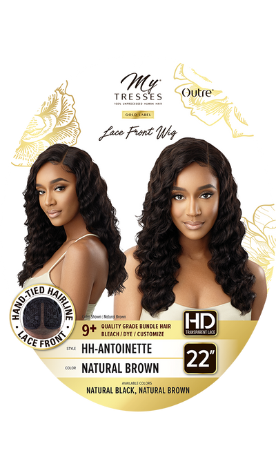 My Tresses Gold Unprocessed Human Hair Hand-Tied Lace Front Wig HH-Antoinette - Elevate Styles
