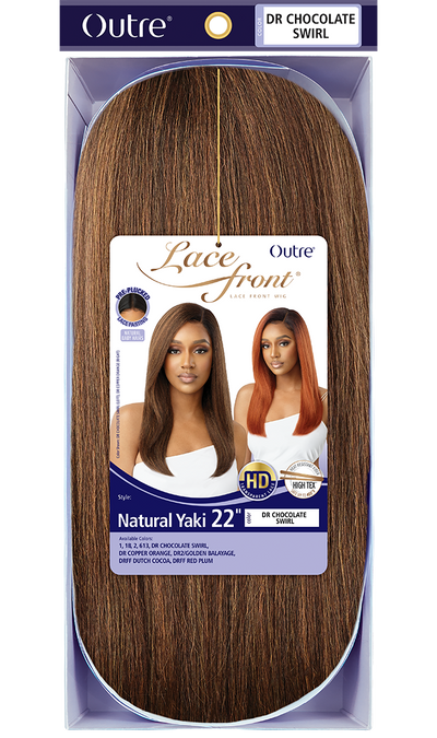 Outre HD Pre-Plucked Lace Front Wig Natural Yaki 22 - Elevate Styles
