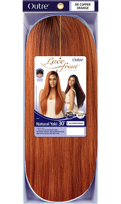 Outre HD Pre-Plucked Lace Front Wig Natural Yaki 30 - Elevate Styles
