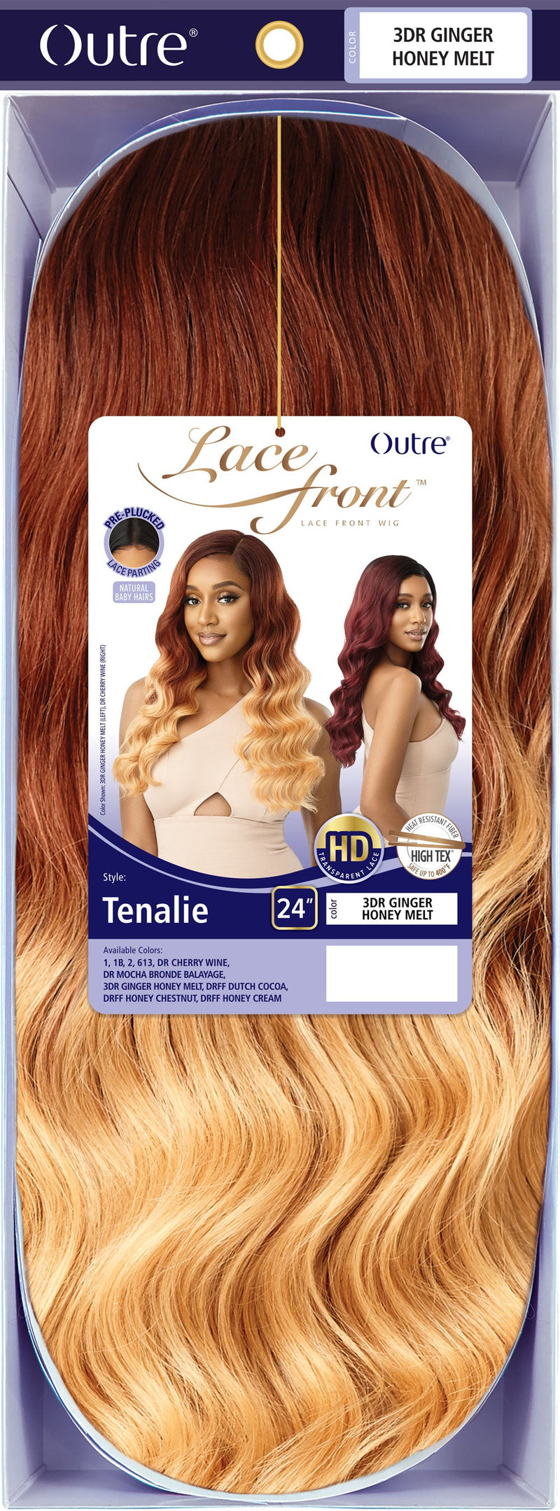 Outre Synthetic HD Transparent Lace Front Wig Tenalie 24" - Elevate Styles