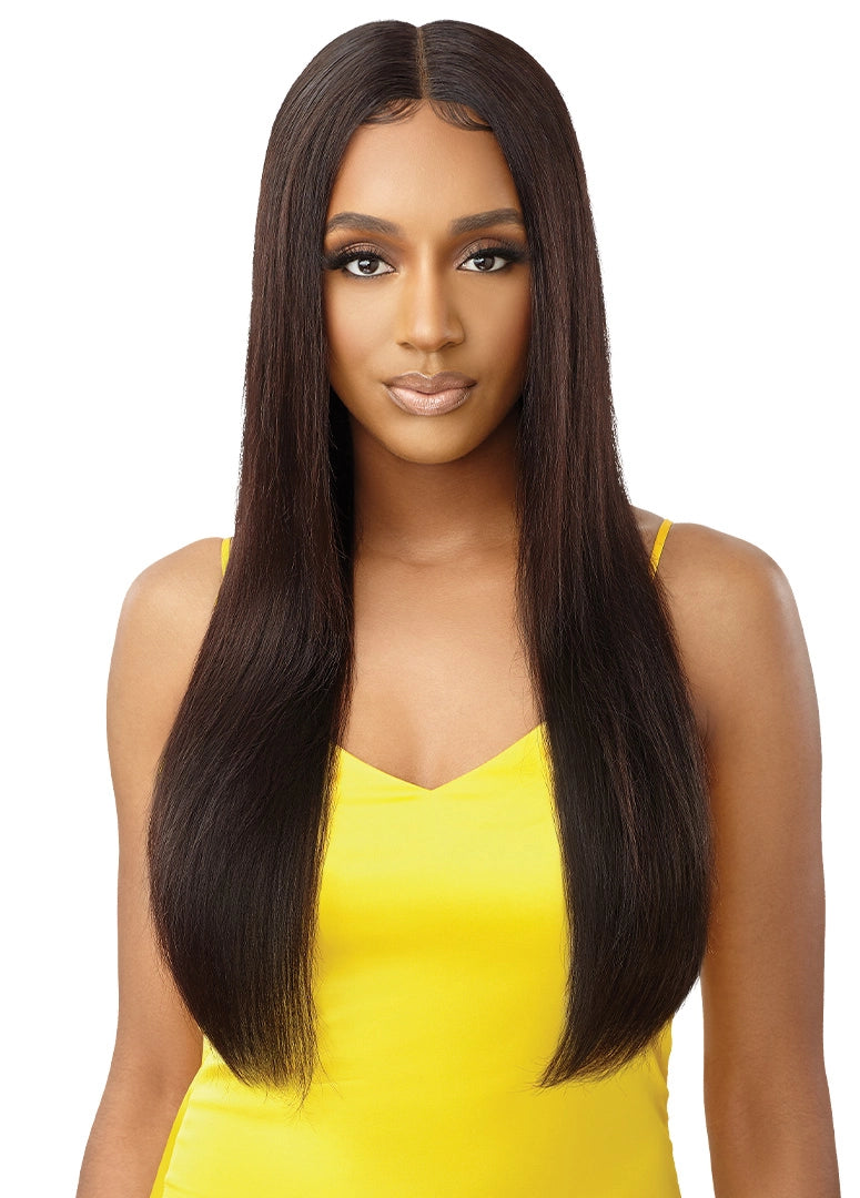 Outre MyTresses 100% Unprocessed Gold Label Natural Straight 3 Bundle Set  + 13 x 4 HD Closure - Elevate Styles