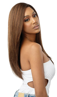 Thumbnail for Outre HD Pre-Plucked Lace Front Wig Natural Yaki 22 - Elevate Styles