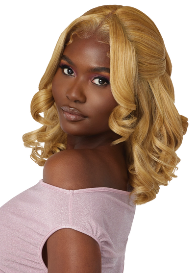 Outre Perfect Hairline Swoop Series Frontal Lace 13"x 4" HD Transparent Lace Front Wig Swoop 6 - Elevate Styles
