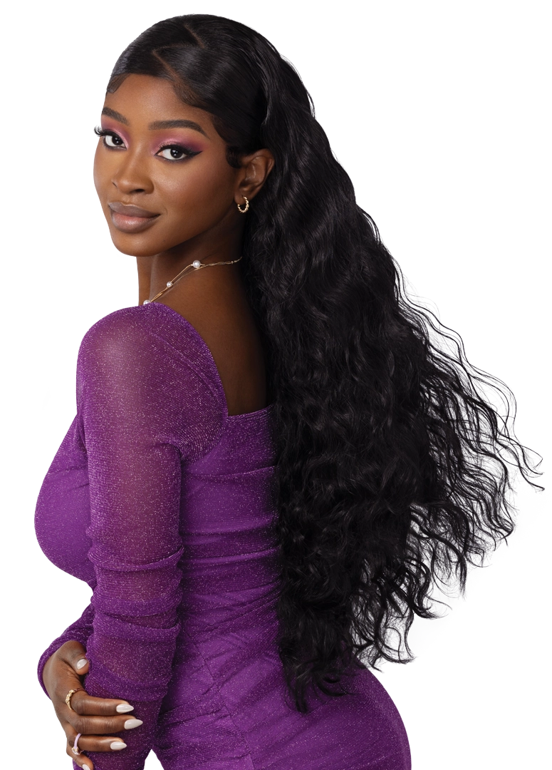 Outre Perfect Hairline Swoop Series Frontal Lace 13"x 4" HD Transparent Lace Front Wig Swoop 7 - Elevate Styles