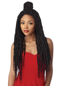 Thumbnail for Outre X-Pression Twisted Up Pre-Plucked 4x4 Swiss Braid Lace Front Wig Passion Twist 28