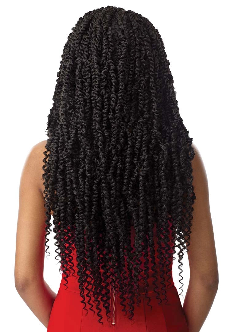 Outre X-Pression Twisted Up Pre-Plucked 4x4 Swiss Braid Lace Front Wig Passion Twist 28" - Elevate Styles