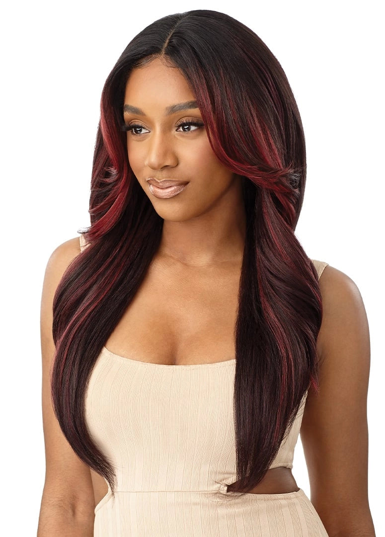 Outre Synthetic Glueless HD Transparent Lace Front Wig Lennox - Elevate Styles