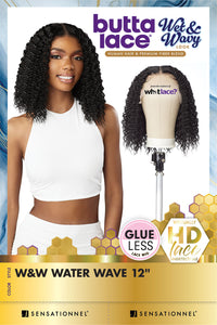 Thumbnail for Sensationnel Butta Wet N Wavy Lace Front Human Hair Blended Lace Front Wig Water Wave 12