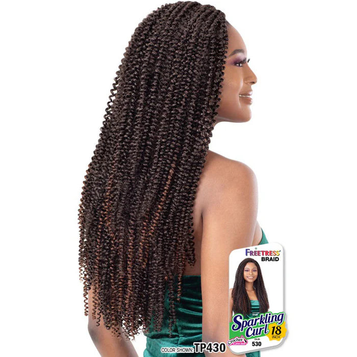 Shake N Go Freetress Braid Sparkling Curl 18" - Elevate Styles
