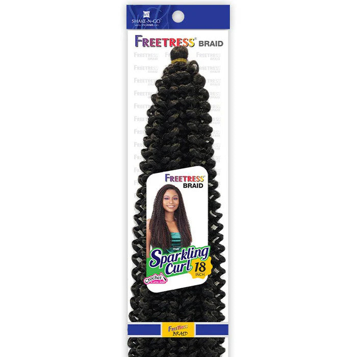 Shake N Go Freetress Braid Sparkling Curl 18" - Elevate Styles