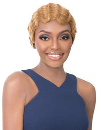 Thumbnail for Its A Wig 100% Human Hair Finger Wave Bob Pixie Wig Nuna - Elevate Styles