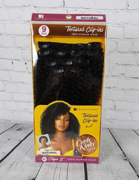 Thumbnail for Sensationnel Curls Kinks & Co 100% Human Hair 9PC Textured Clip-ins 3C Clique 18