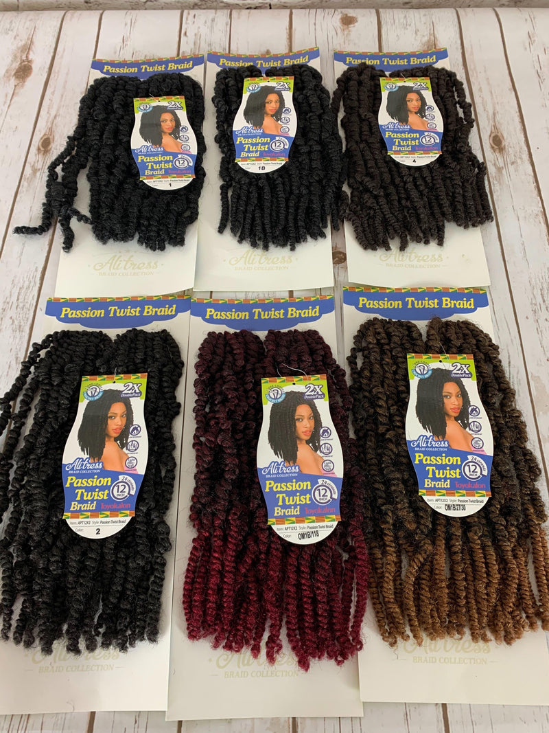 Ali Tress Braid Collection 2X DOUBLE PACK 24 STRANDS Passion Twist Braid 12" - Elevate Styles