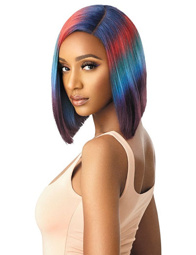 Outre Color Bomb Water Color Ombre Swiss Lace Front Wig Kiely - Elevate Styles