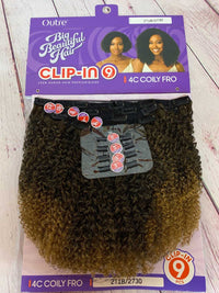 Thumbnail for Outre Big Beautiful Hair Clip-In 9 Pcs 4C Coily Fro 10