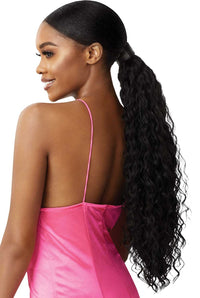 Thumbnail for Outre Premium Synthetic Pretty Quick Wrap Around Ponytail Deep Wave 24