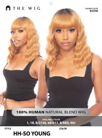 Thumbnail for The Wig Brazilian Human Hair Blend Wig HH SO YOUNG - Elevate Styles