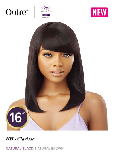 Outre My Tresses Purple Label 100% Unprocessed Human Hair Full Cap Wig Clarissa - Elevate Styles
