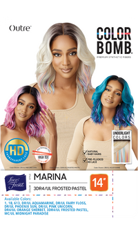 Thumbnail for Outre Color Bomb HD Lace Front Wig Marina 14 - Elevate Styles