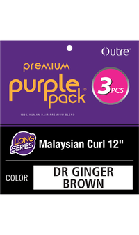 Thumbnail for Outre Premium Purple Pack 3 Pieces Long Series Malaysian Curl 12