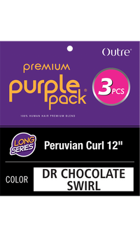 Thumbnail for Outre Premium Purple Pack 3 Pieces Long Series Peruvian Curl 12