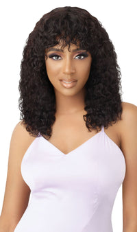 Thumbnail for My Tresses Purple Label 7A Unprocessed Human Hair Full Cap Wig HH- Wet & Wavy Natural Curly 18