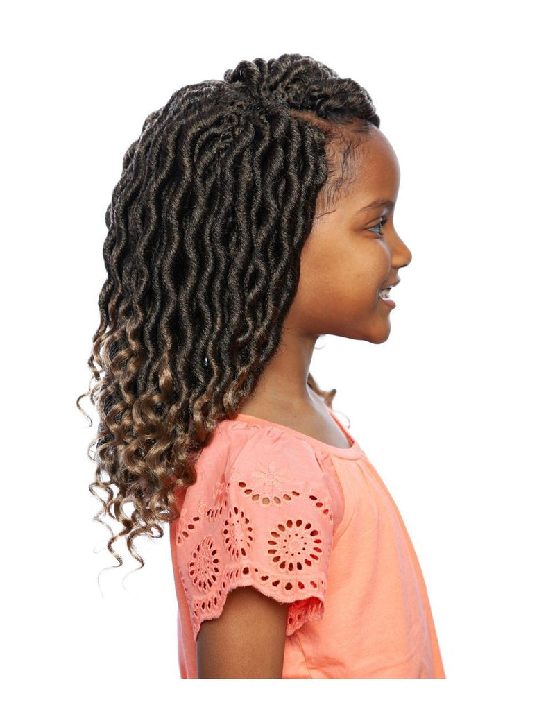 Afri Naptural Synthetic Kids Crochet Braid Kids Locs Nini Wavy Goddess Locs KLOC01 - Elevate Styles