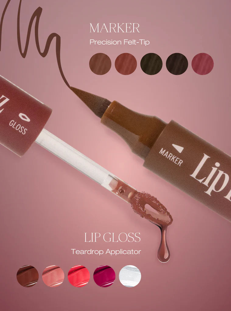 Absolute New York Lip Duoz – Double-Ended Lip Marker & Gloss - BERRY BOUJEE