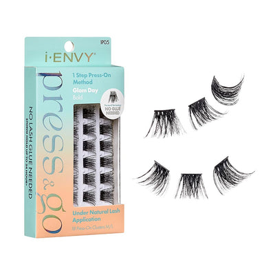I Envy By Kiss Press & Go Press On Cluster Lashes Bold IP05 - Elevate Styles