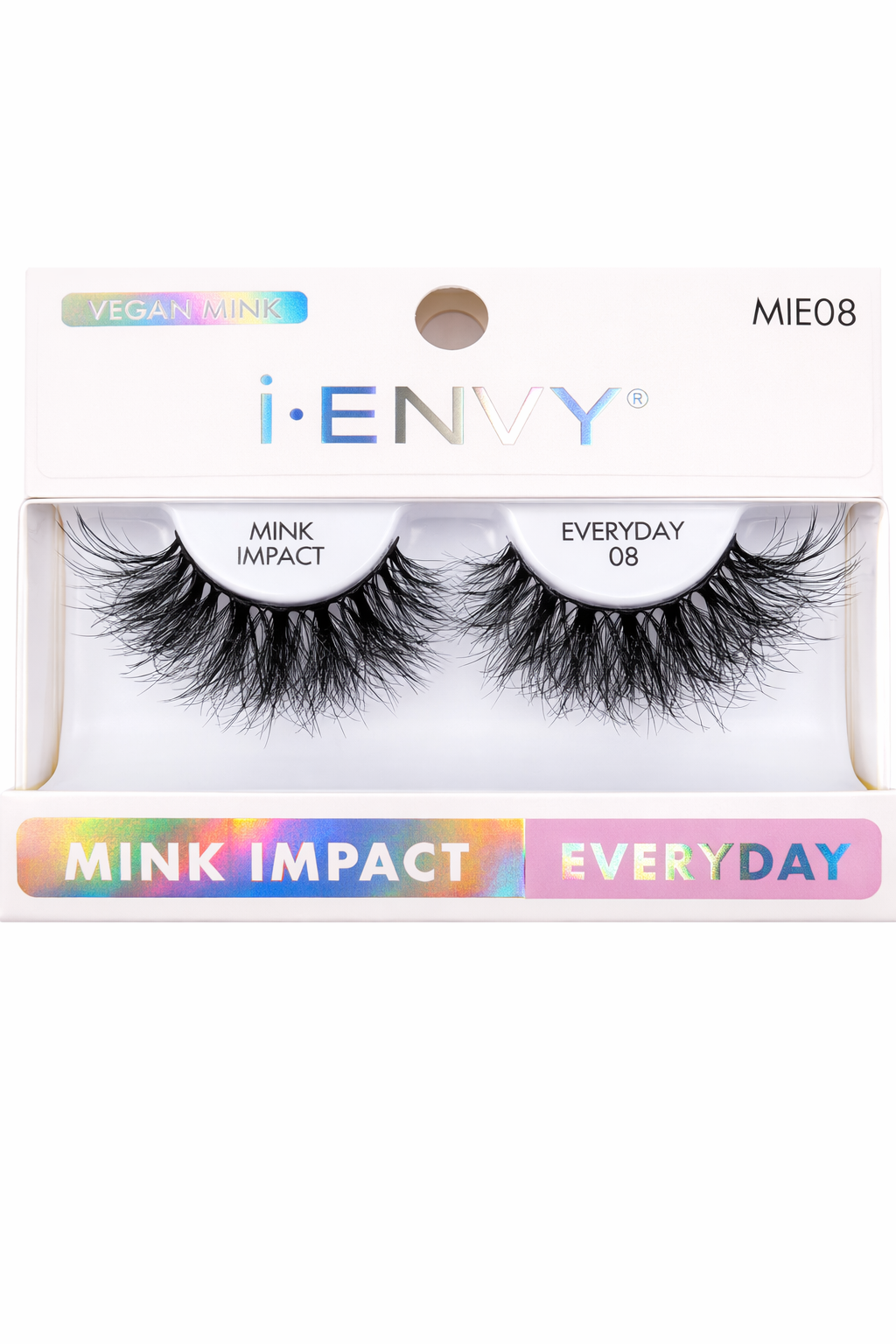 i Envy Mink Impact Everyday 08 Vegan Mink Strip Lashes MIE08 - Elevate Styles