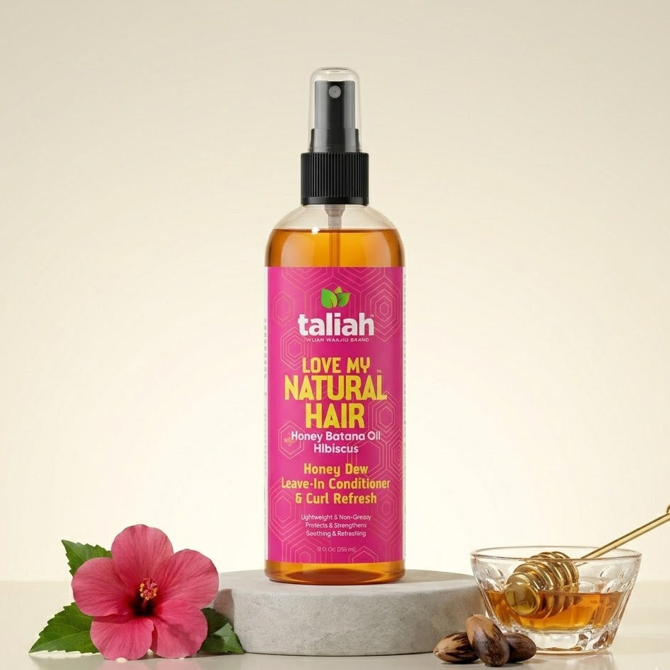 Taliah Waajid Love My Natural Hair Honey Dew Leave-In Conditioner & Curl Refresh 12 oz
