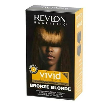 Revlon Realistic Vivid Colour – Bronze Blonde – Protein Infused Permanent Hair Color - Elevate Styles