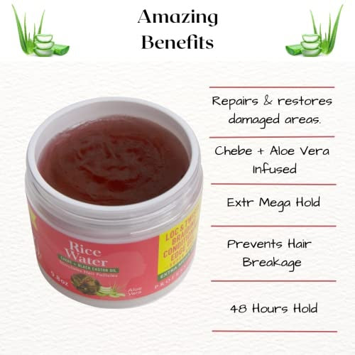 Rice Water Loc & Twists Braiding Conditioning Gel – 9.8 oz - Elevate Styles