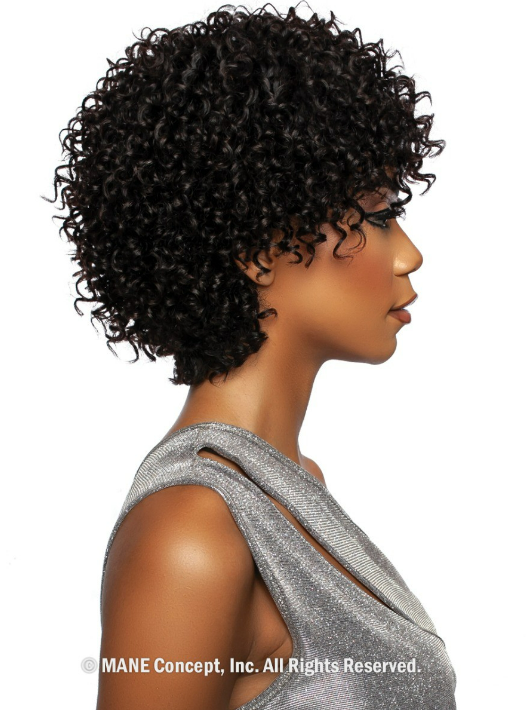 Mane Concept 100% Unprocessed Human Hair Full Wig 11A Springy Coil 8" TR1188 - Elevate Styles
