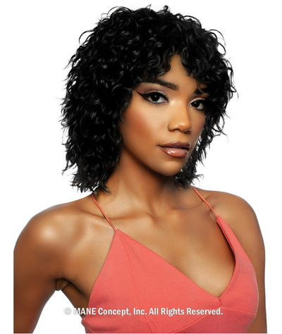 Mane Concept 100% Unprocessed Human Hair Full Wig 11A Layered Perm 12" TR1189 - Elevate Styles

