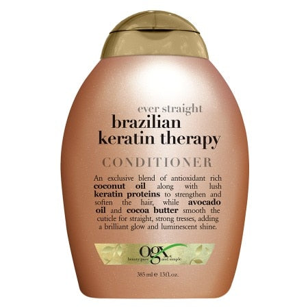 OGX Ever Straight Brazilian Keratin Therapy Conditioner 13 Oz - Elevate Styles