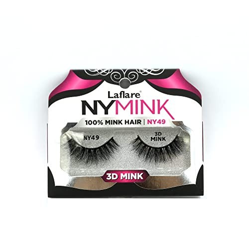 Laflare NYMink 3D Mink Lashes – NY49 - Elevate Styles